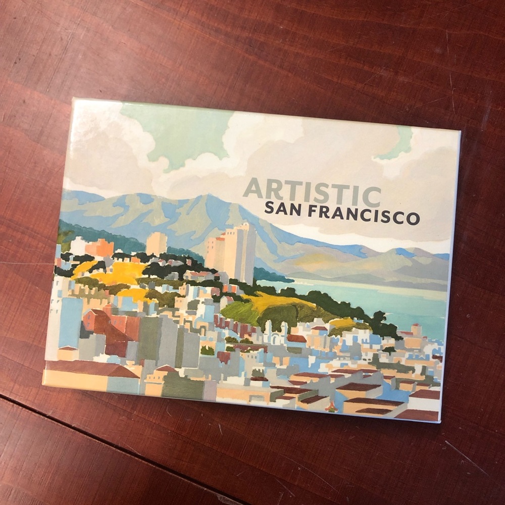 Artistic San Francisco 20 blank greeting cards with envelopes 5x7”